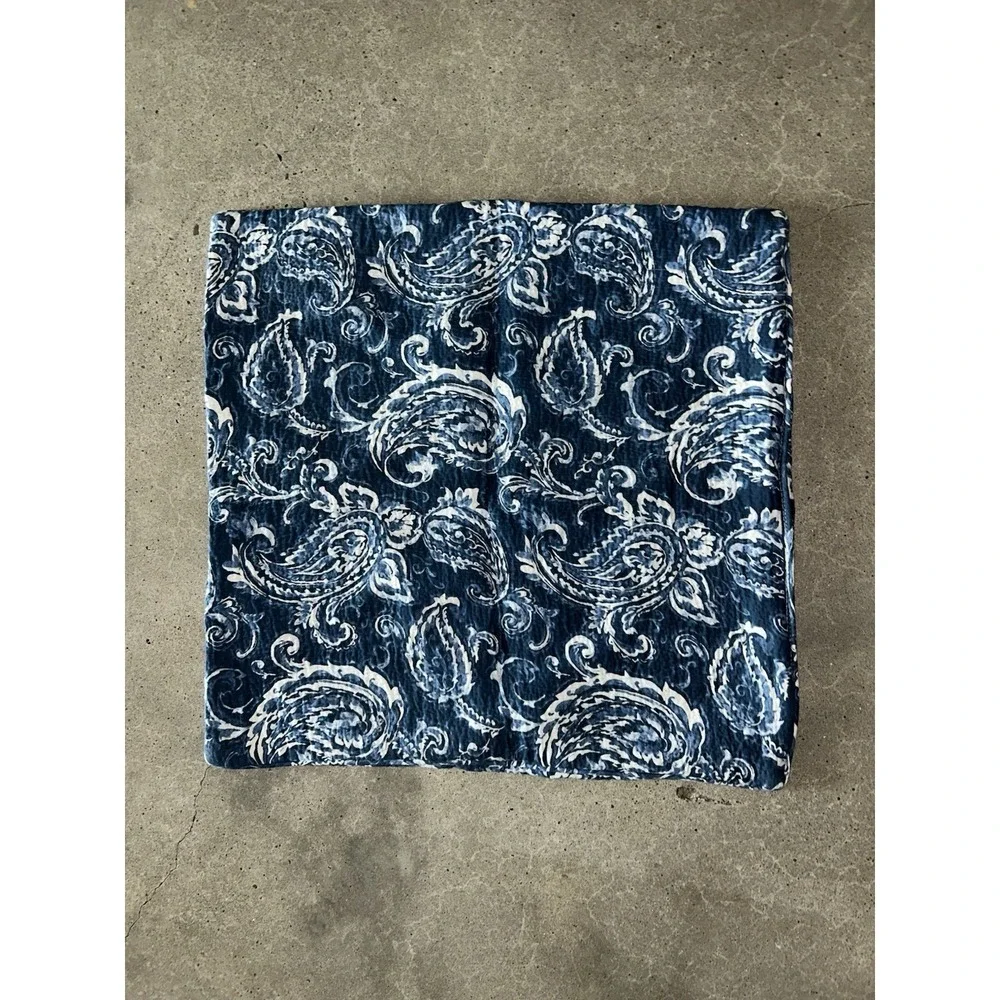 Ralph‎ Lauren Putney Blue Paisley Euro Pillow Sham NWT
